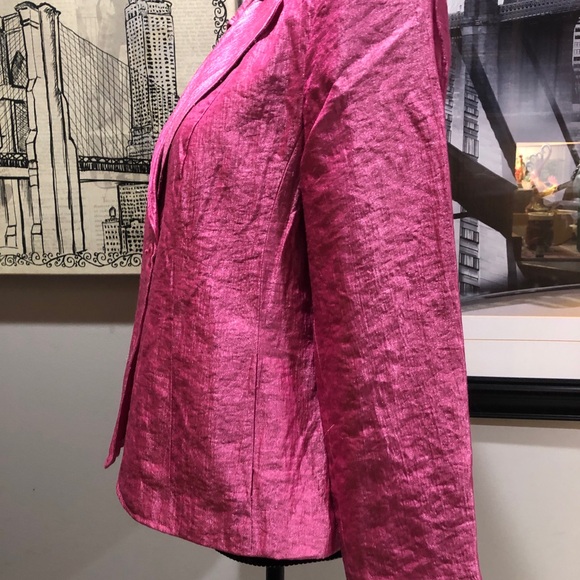 BNWOT Women’s Pink Iridescent Blazer by TanJay - Picture 2 of 11